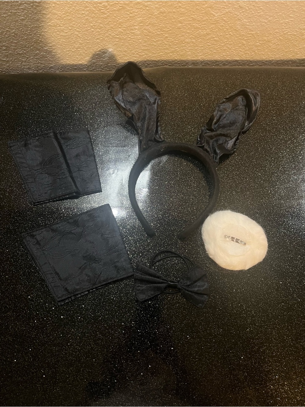 🎉Black Bunny Ear Headband and Accessories Set